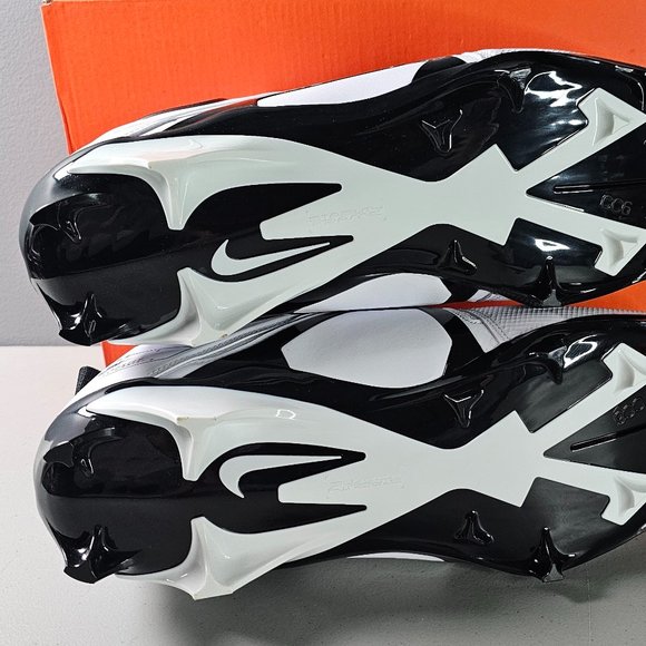 Nike Alpha Menace Pro 3 Mid Men's Football Cleats White Black CT6649-100 - Picture 9 of 9
